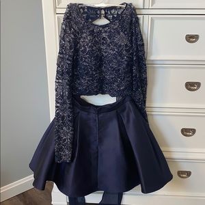 Navy Blue Homecoming Dress